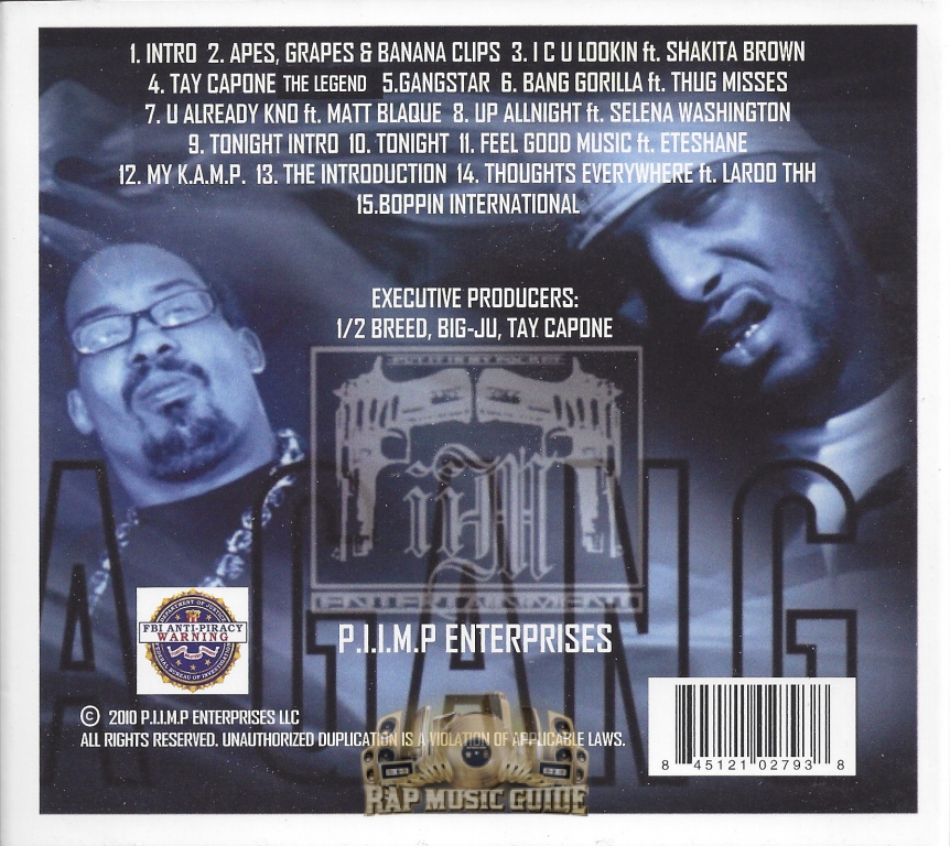 Gorilla Gang Apes, Grapes & Banana Clips CD Rap Music Guide